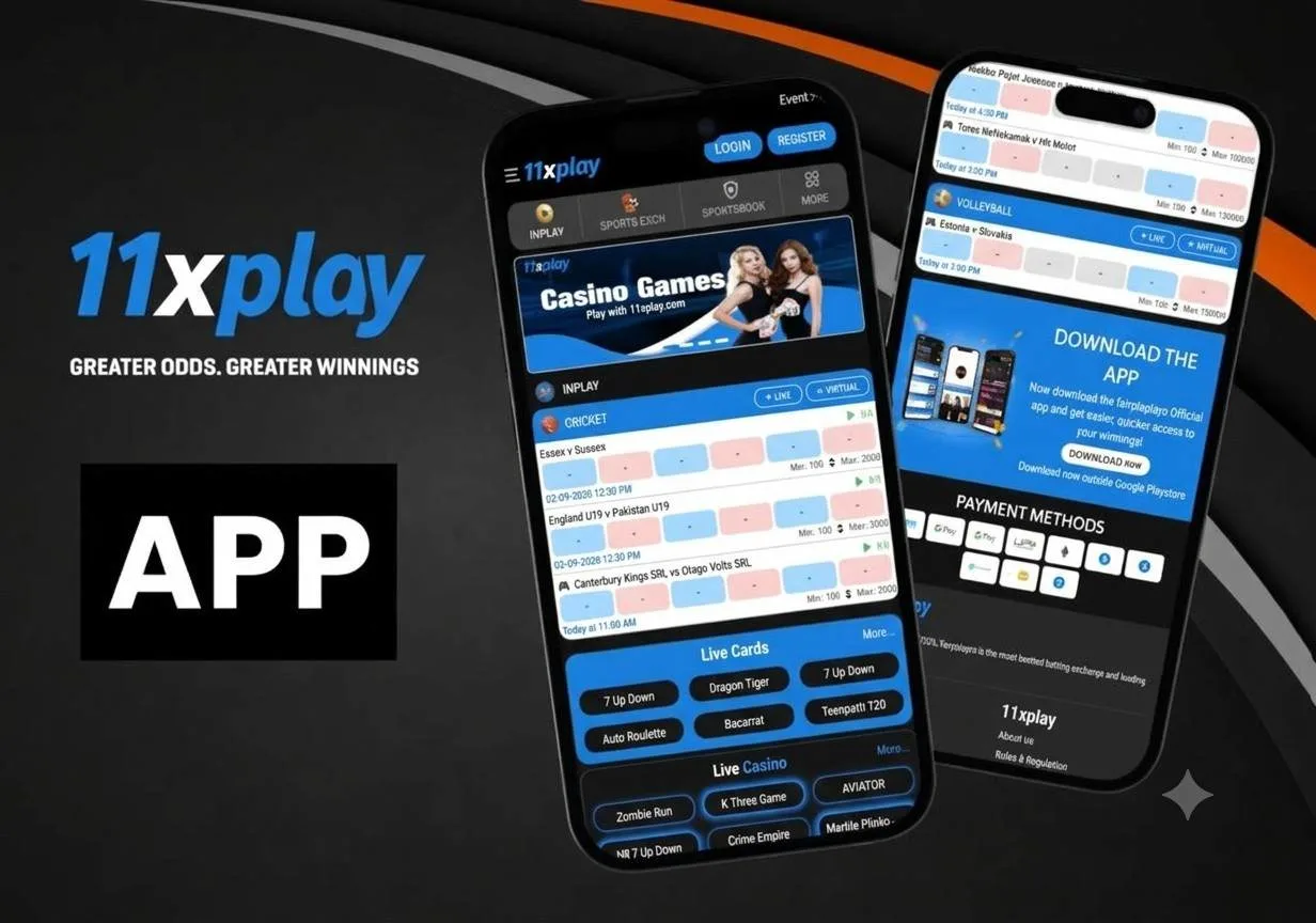 11xplay website displayed on a smartphone with a mobile-friendly interface