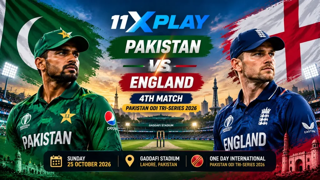 Pakistan vs England 4th Match 2026 – Pakistan ODI Tri-Series match preview, schedule and team updates.